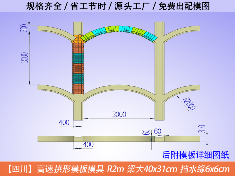 四川高速拱形骨架定型模板，快速施工，高效便捷